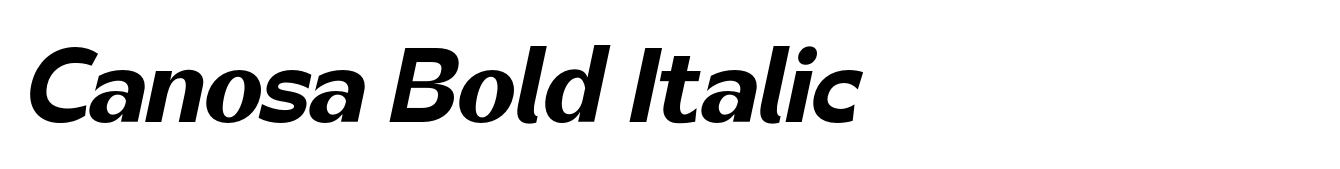 Canosa Bold Italic